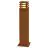 SLV Square 70 Floor Lamp Steel Rusty Square | Outdoor - IP55 - Suitable for 1x E27 