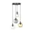 Emibig Pendant Cosmo Steel Black | Suitable for 4x E14 - Max 10W