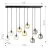 Emibig Pendant Cosmo Steel Black | Suitable for 9x E14 - Max 10W