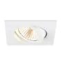 SLV New Tria 68 Spot Aluminium White Square 8.3W 705lm 38D - 927 Extra Warm White | Cutout 68mm - Best Colour Rendering - Dimmable 
