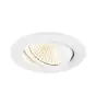 SLV New Tria 68 Spot Aluminium White Round 8.3W 750lm 60D - 930 Warm White | Cutout 68mm -  Best Colour Rendering - Dimmable 