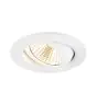 SLV New Tria 68 Spot Aluminium White 8.3W 750lm 38D - 930 Warm White | Cutout 68mm -  Best Colour Rendering - Dimmable 
