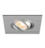 SLV New Tria 75 XL Spot Aluminium Grey Square | Cutout 75mm - Suitable for 1x GU10 