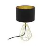 Eglo Table Lamp Carlton 2 Steel Gold Black | IP20 - Suitable for 1x E14 